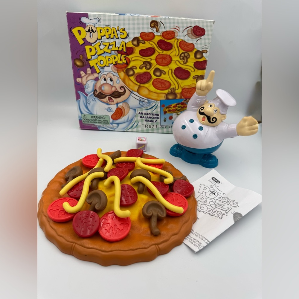 Poppa's‎ Pizza Topple Game 1999 Balancing Game Incomplete 26 Pieces